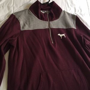 Victoria Secret Pink Burgundy Hoodie